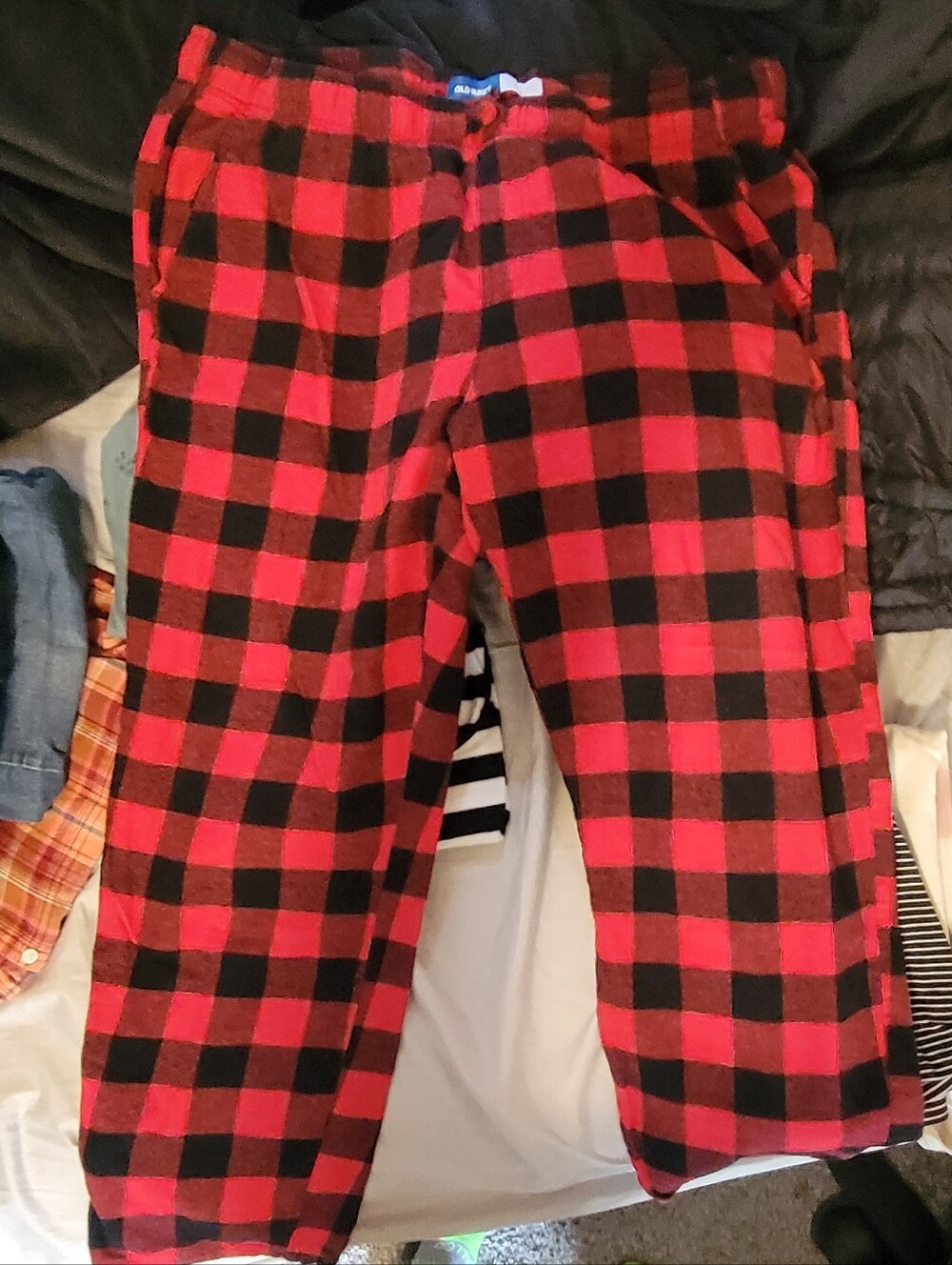 Old Navy Red and Black Flannel Pjs